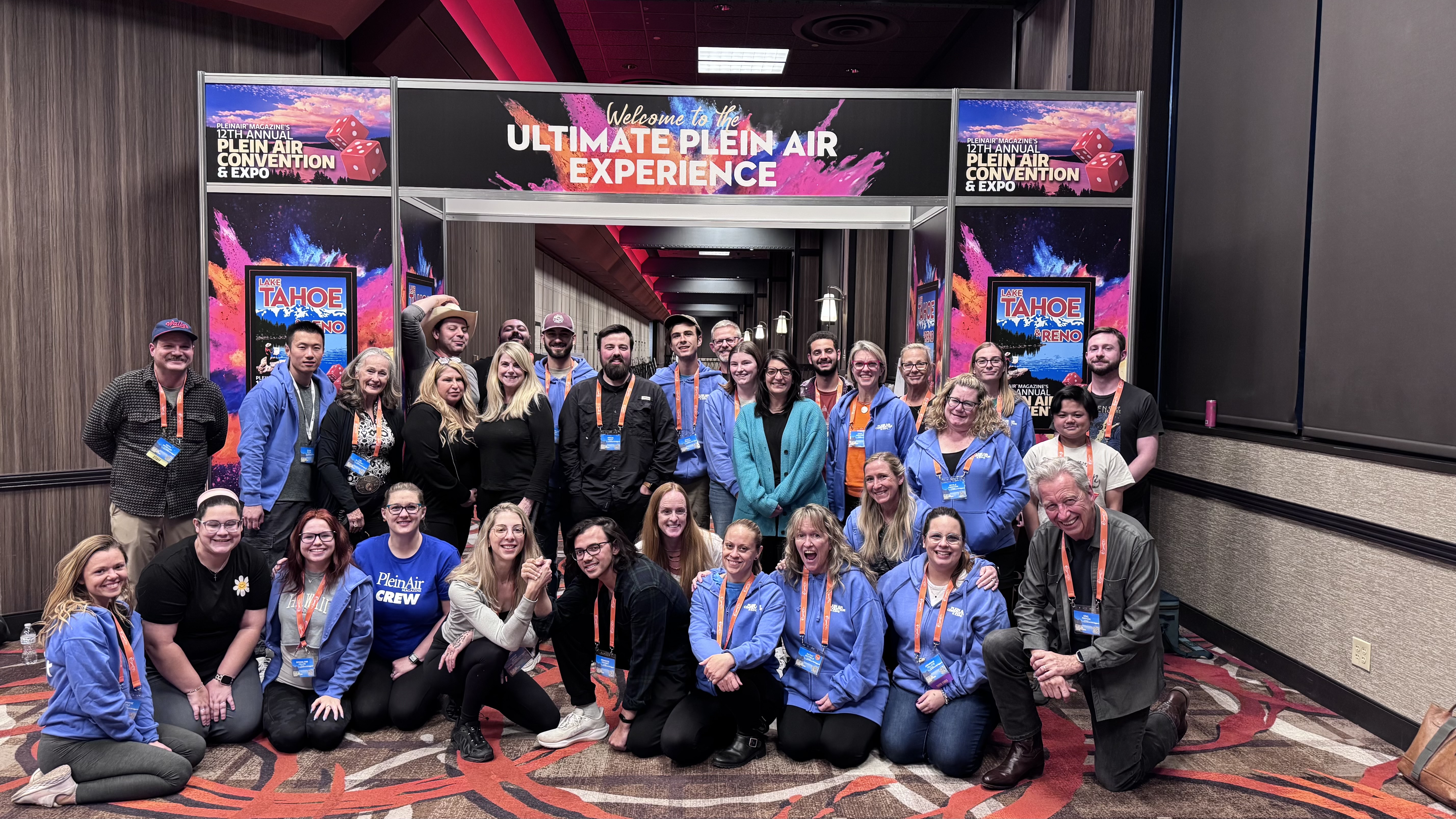 Arron with the full Plein Air Convention team after the event